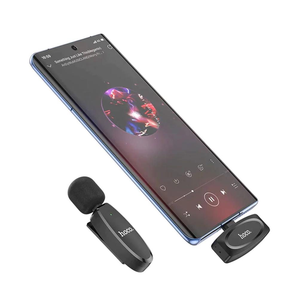 Hoco L15 Type-C Crystal Lavalier Wireless Microphone