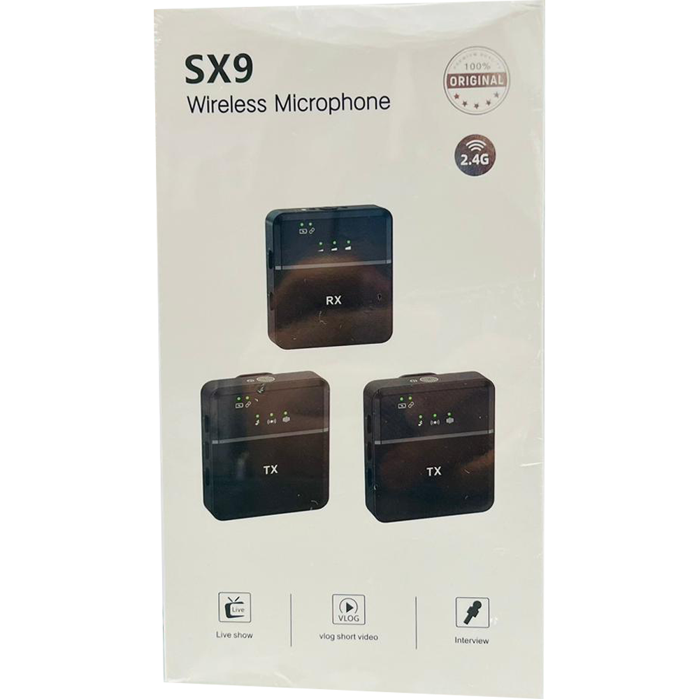 SX9 Dual Wireless Microphone (Type-C & 3.5mm Interface)