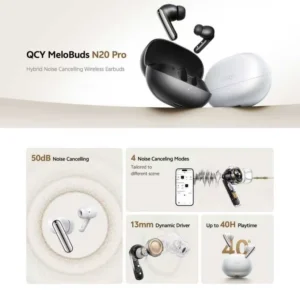 QCY MeloBuds N20 Pro Hybrid ANC Earbuds