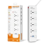 LDNIO SC4408C Extension Power Socket 4AC 4USB Strip
