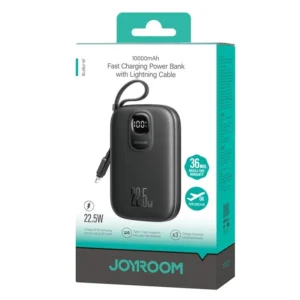 Joyroom JR-PBF18 22.5W Fast Charging Power Bank with Lightning Cable - 10000mAh
