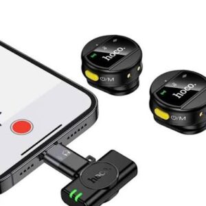 Hoco L22 Bright 2-in-1 Dual Wireless Microphone with Case