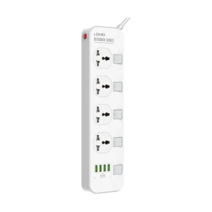 LDNIO SC4408C Extension Power Socket 4AC 4USB Strip