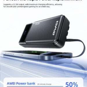 Awei PA-93 22.5W Fast Charging Power Bank - 20000mAh