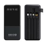 Reeoo RP 30 10000mAh Power Bank with Built-in Cables