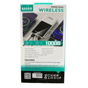 Reeoo RP 30 10000mAh Power Bank with Built-in Cables