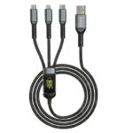 REEOO RO 30 Nylon Braided 3 In 1 Fast Charging Data Cable