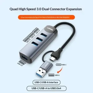 LDNIO DS-134UC 4 in 1 USB A/C Dock Station