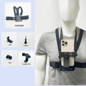 Chest Mount Harness Strap Phone Holder Action Camera POV For Mobile Phone