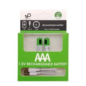 Smartoools Type-C Rechargeable Batteries AAA 2 Pcs