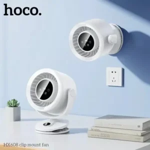 HOCO HX608 3-in-1 Auto Rotating Clip Fan