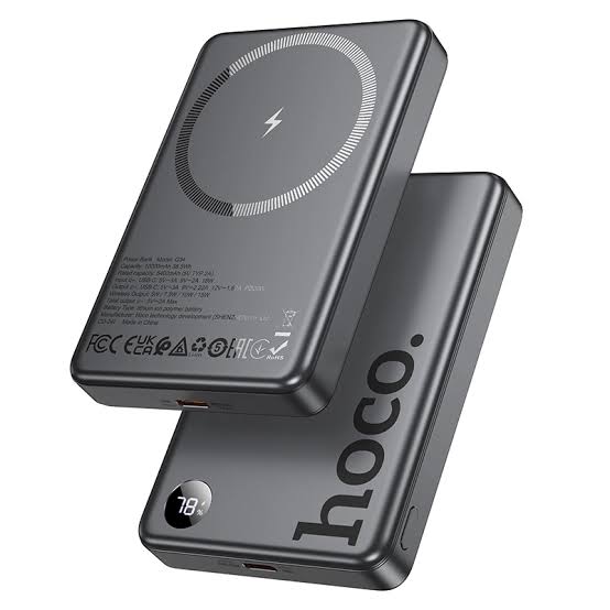 Hoco Q34 Clever 10000mAh Magnetic Wireless Power Bank 1 Hoco Q34 Clever 10000mAh Magnetic Wireless Power Bank