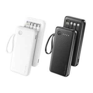 VEN-DENS VD-PB058 10000mAh High-Quality Power Bank with Built-in Charging Cable