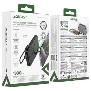 Acefast M31 22.5W 10000mAh Magnetic Wireless Power Bank